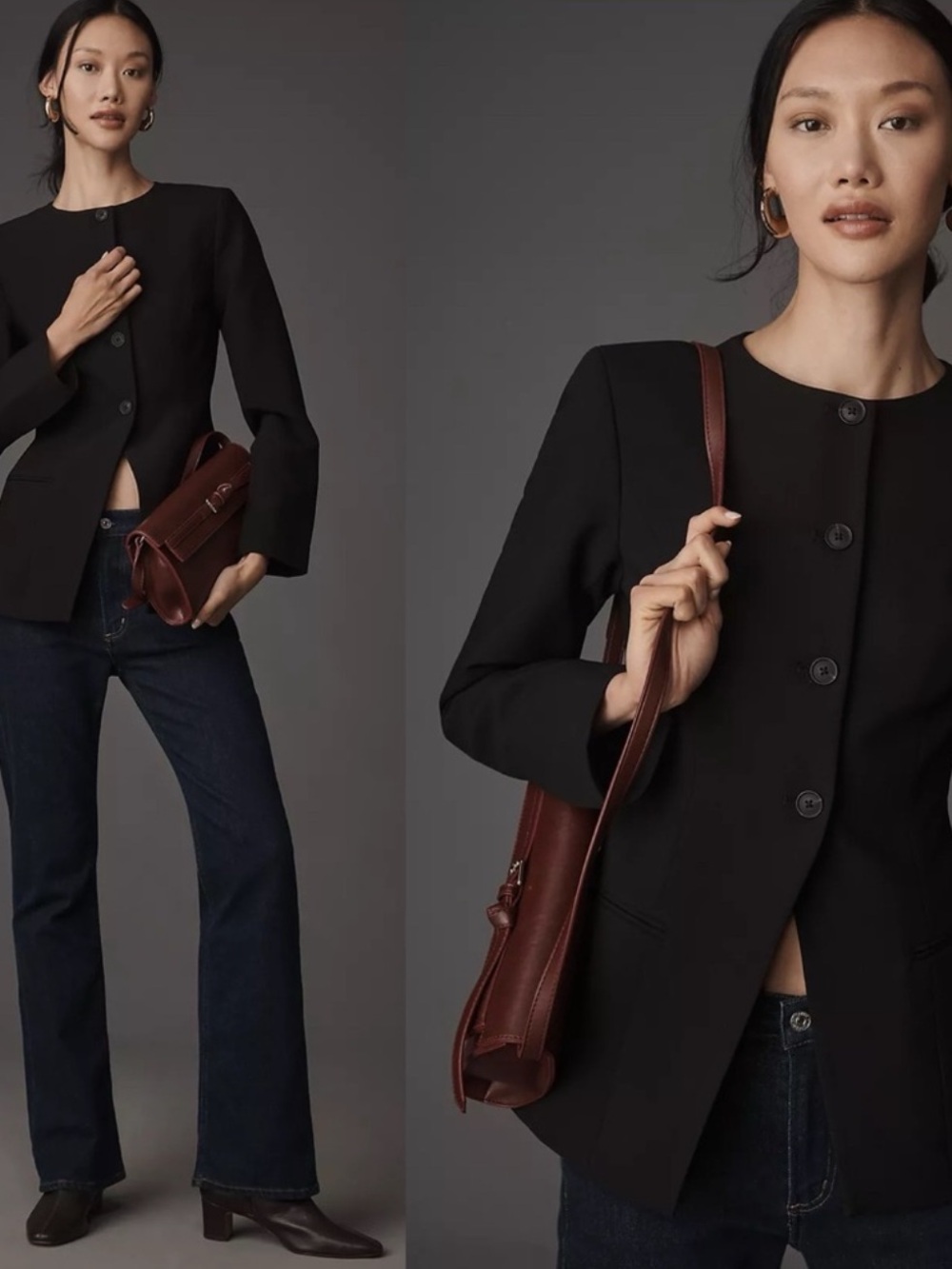 ALIGNE Daphne Waisted Blazer in Black - Picture 11 of 11